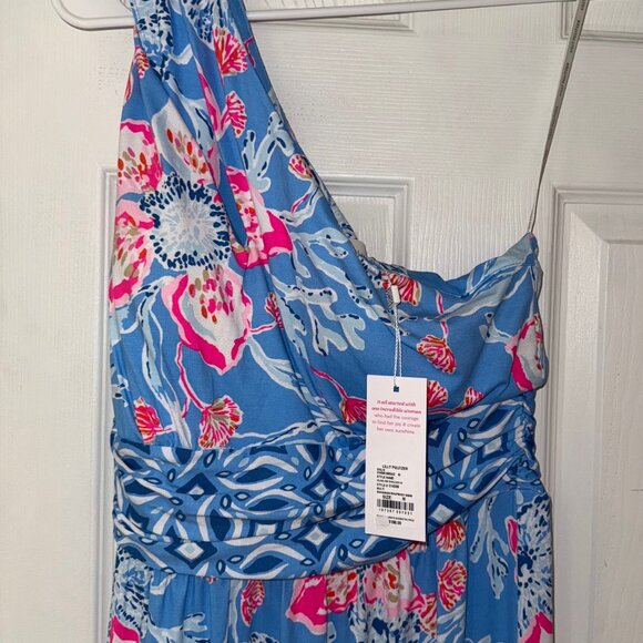 NWT!! 🌸🌸 Lilly Pulitzer Helina One Shoulder Midi. Sz M - Picture 5 of 6